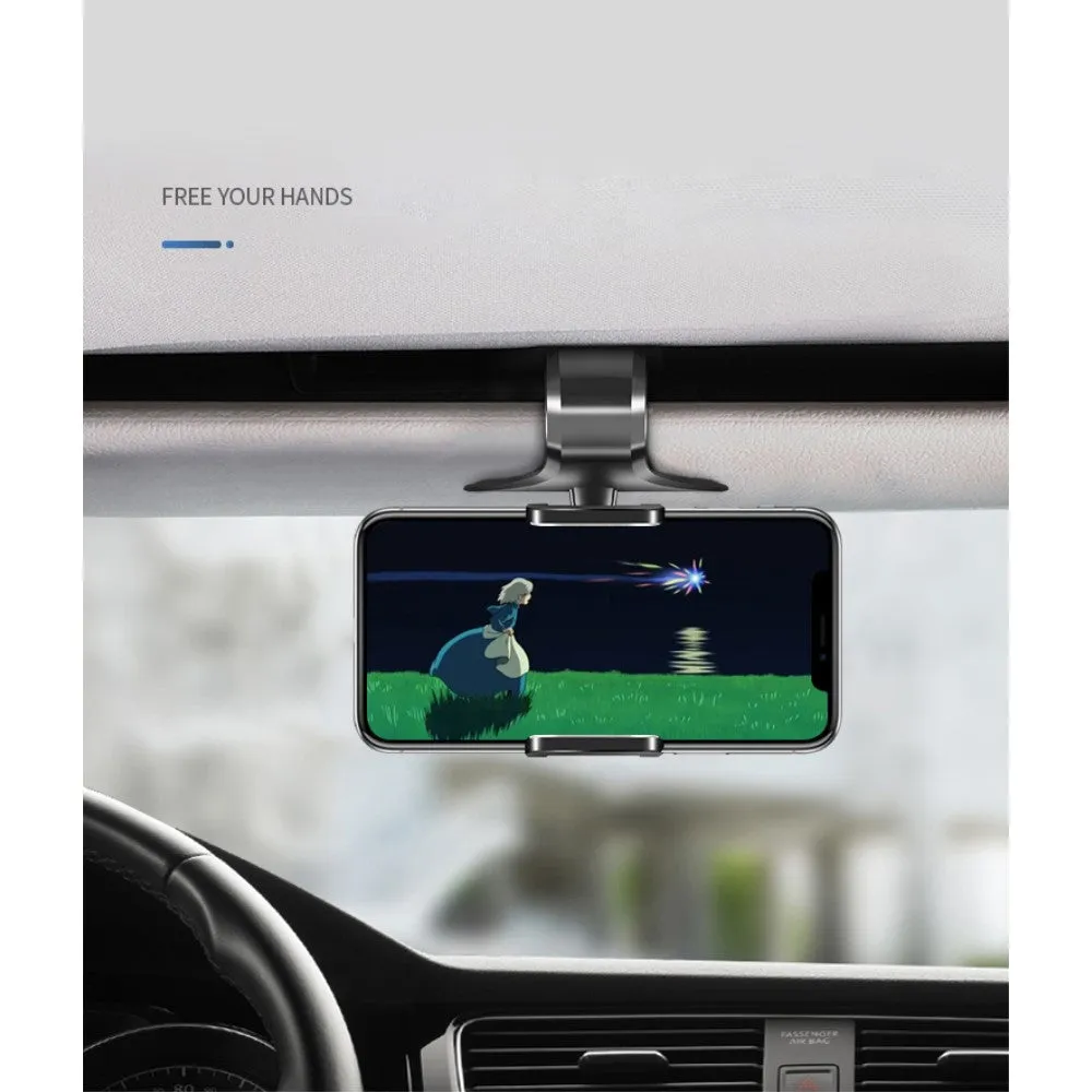 3 in 1 Car GPS Smartphone Holder: Dashboard / Visor Clamp   AC Grid Clip for Goclever Quantum 2 500 Rugged - Black