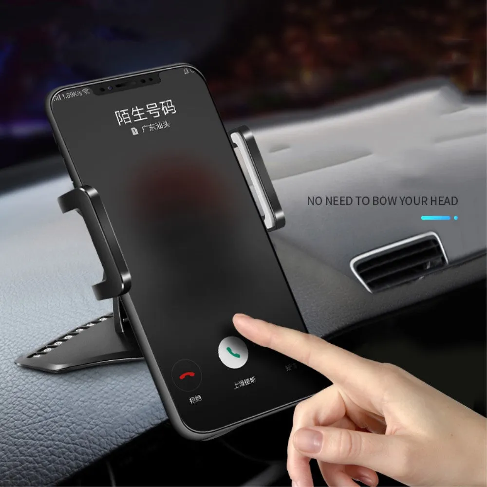 3 in 1 Car GPS Smartphone Holder: Dashboard / Visor Clamp   AC Grid Clip for Goclever Quantum 2 500 Rugged - Black