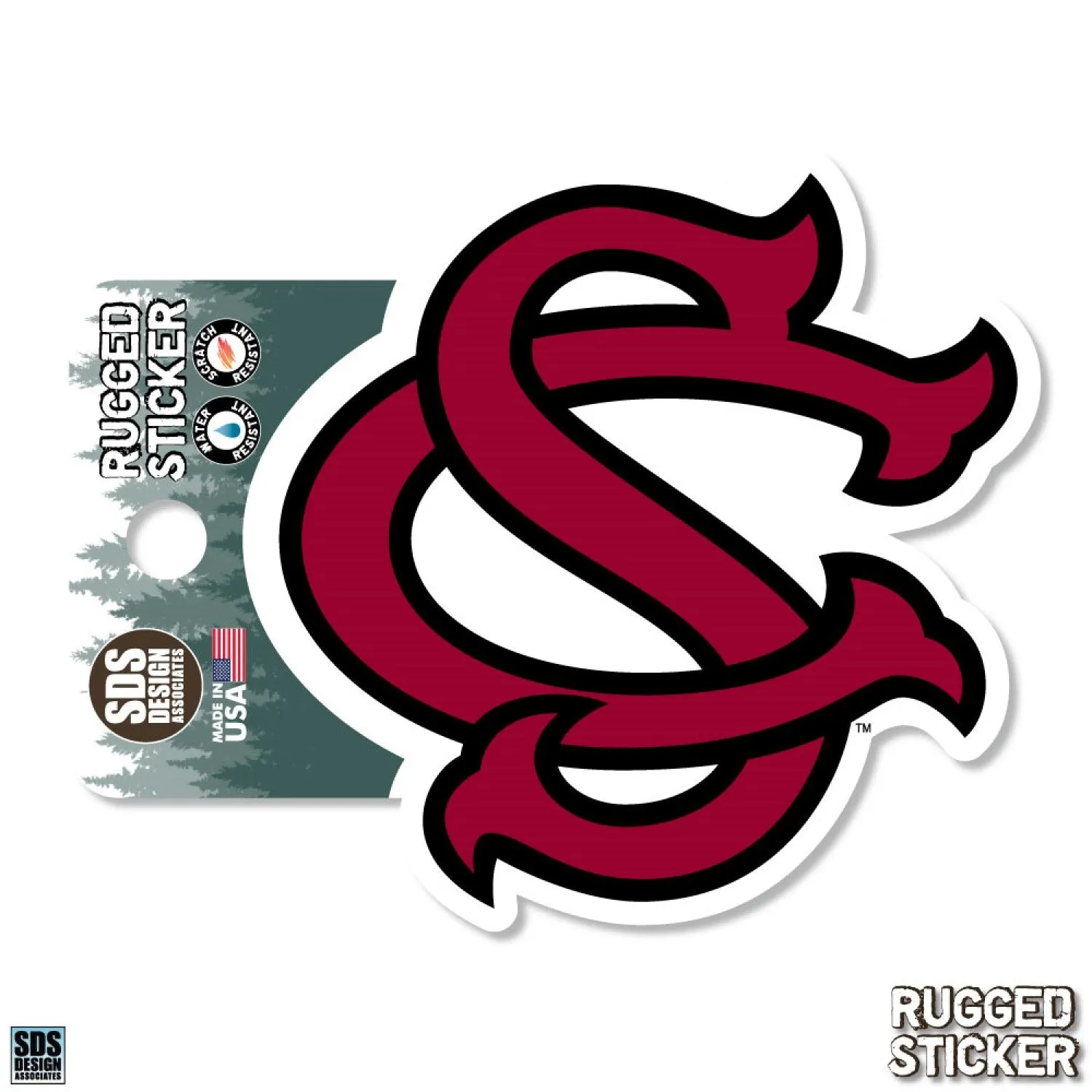 3.5" INTERLOCKING SC RUGGED STICKER