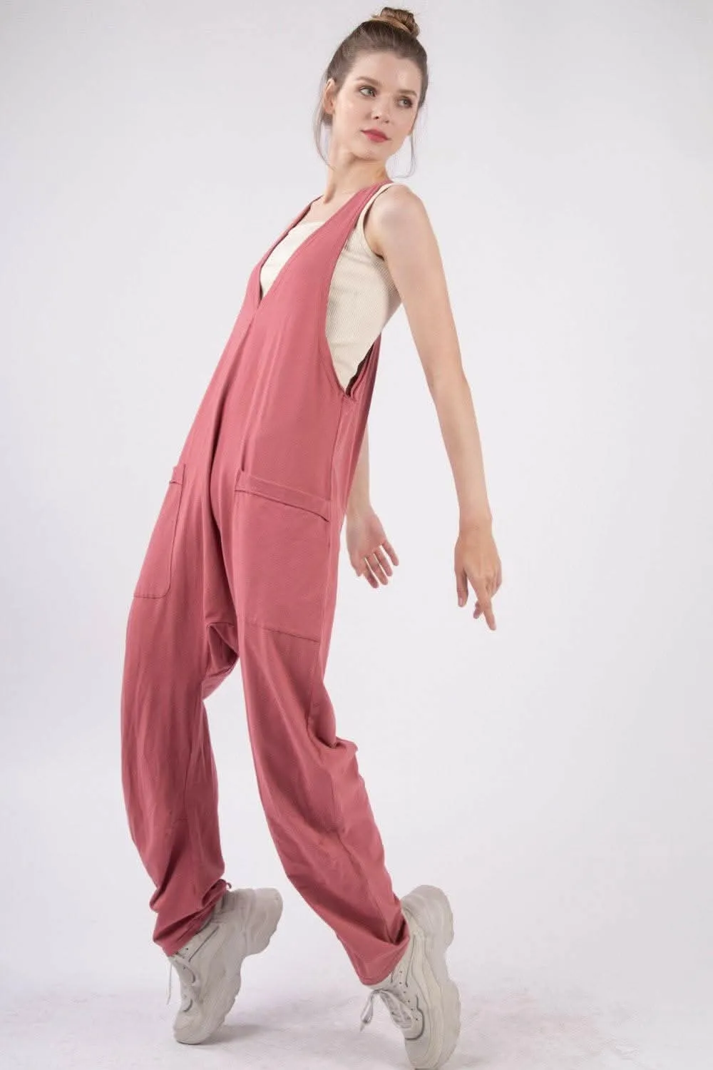 Allure Sleeveless Jumpsuit with Pockets