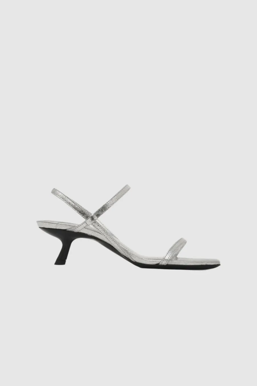 Anine Bing Hilda Sandals in Silver