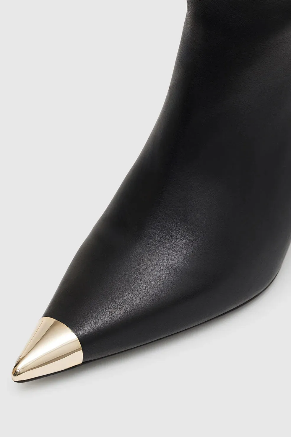 Anine Bing Tall Nina Boots With Metal Toe Cap - Black