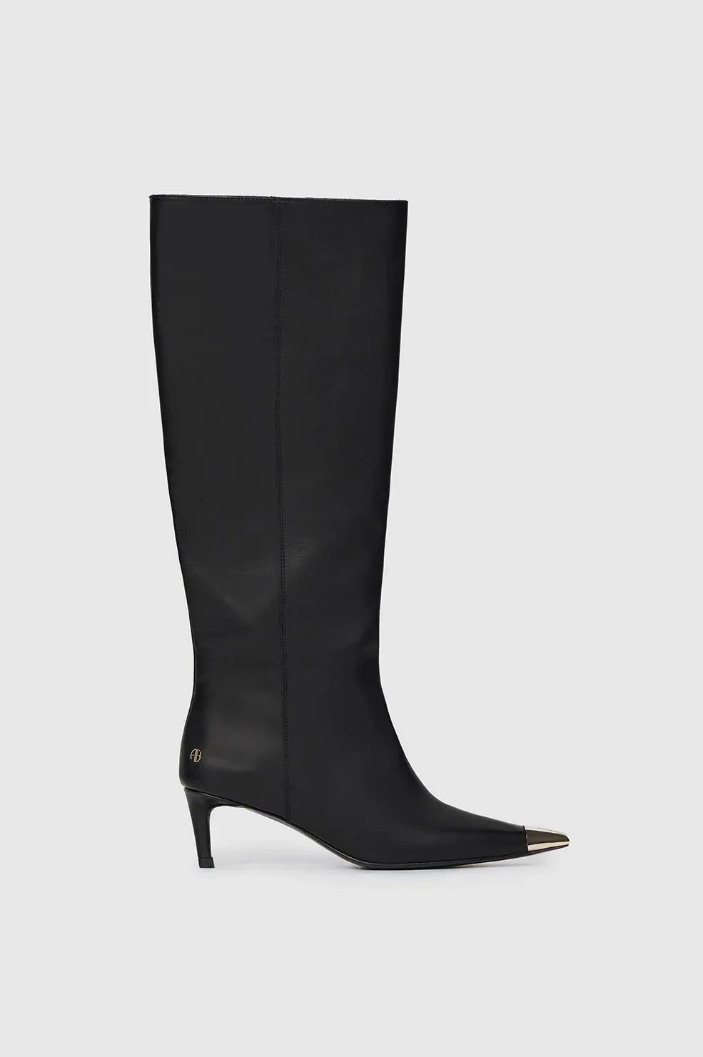 Anine Bing Tall Nina Boots With Metal Toe Cap - Black