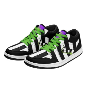 Beetlejuice & Sandworm Low Tops Skateboard Sneakers V2 (Women's Sizes)