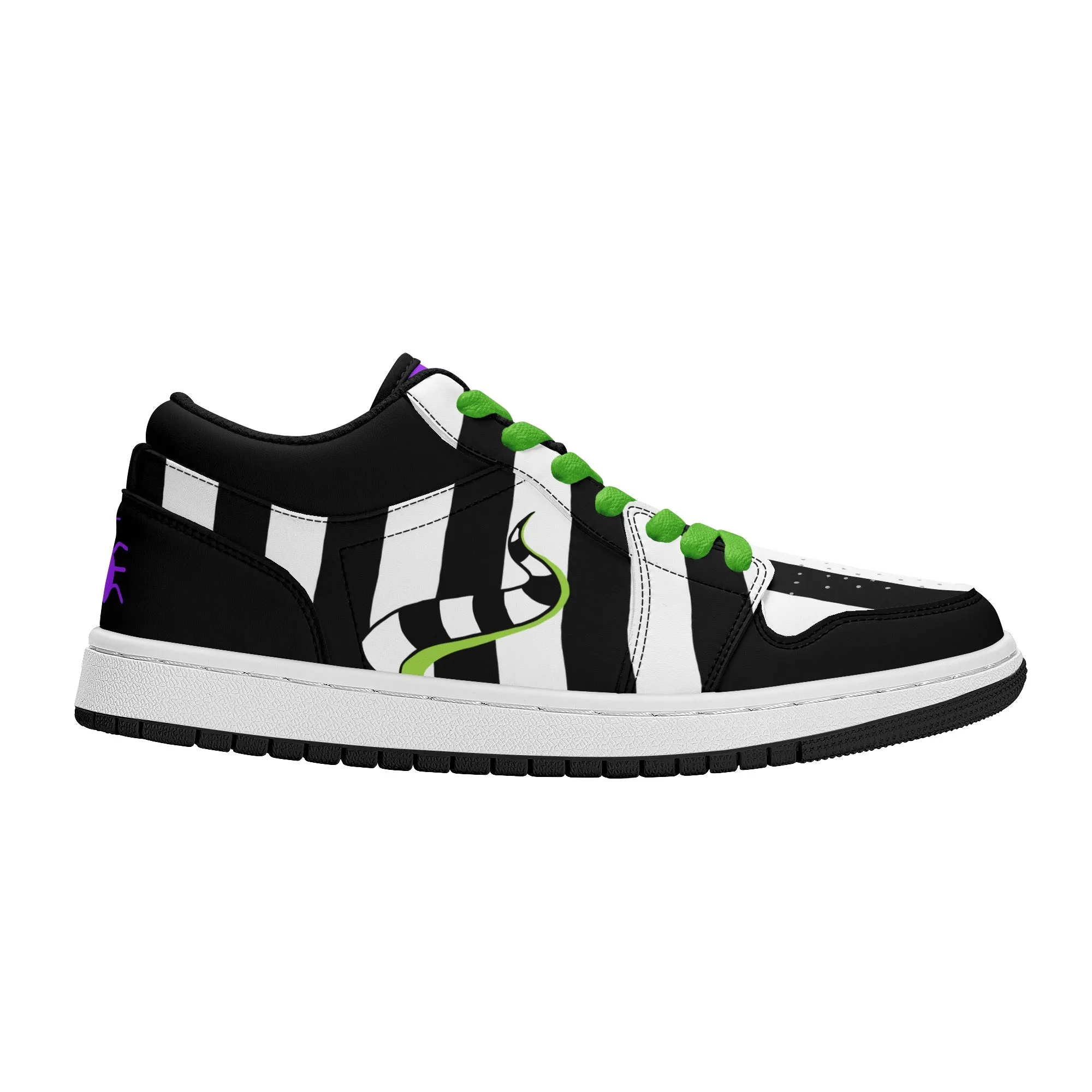 Beetlejuice & Sandworm Low Tops Skateboard Sneakers V2 (Women's Sizes)