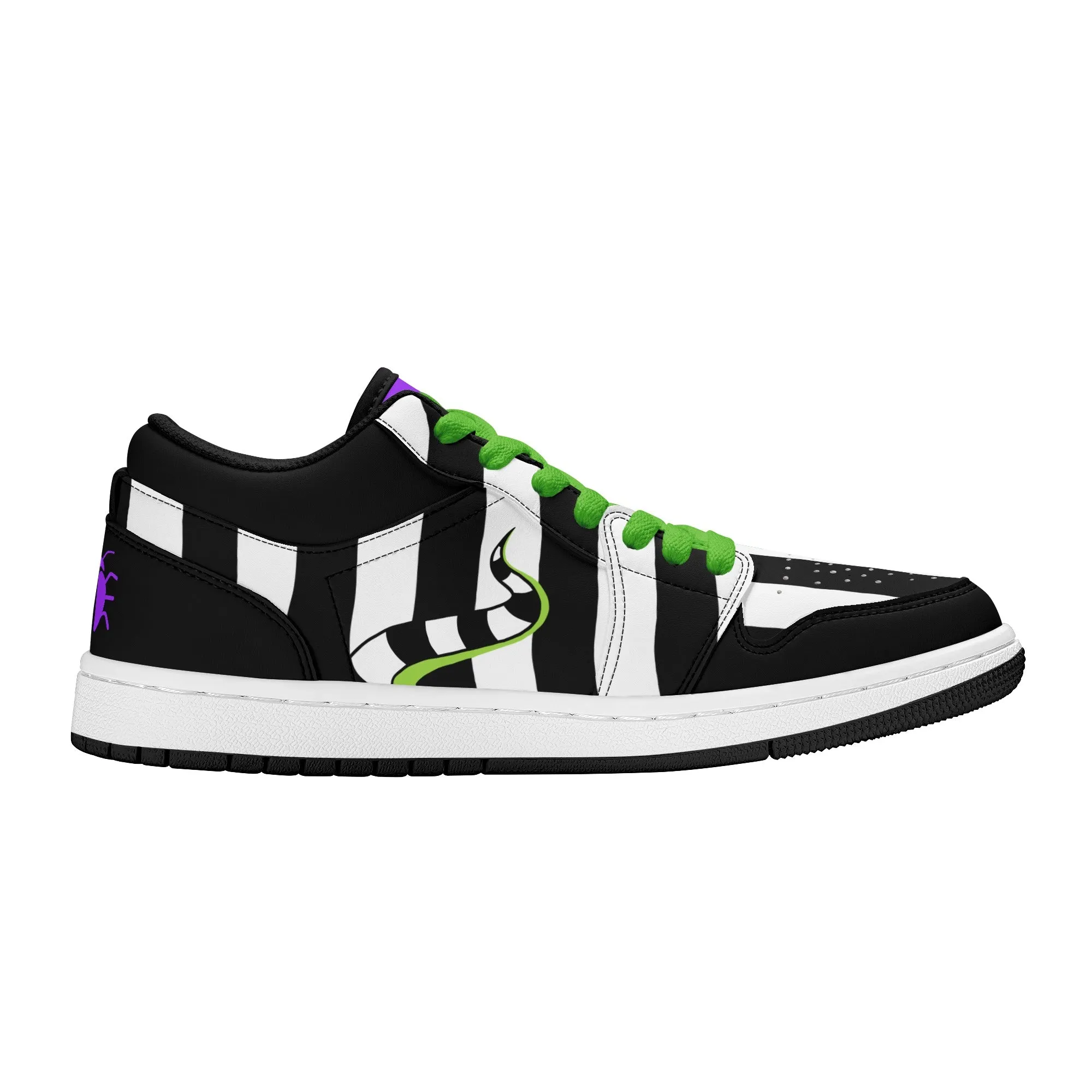 Beetlejuice & Sandworm Low Tops Skateboard Sneakers V2 (Women's Sizes)