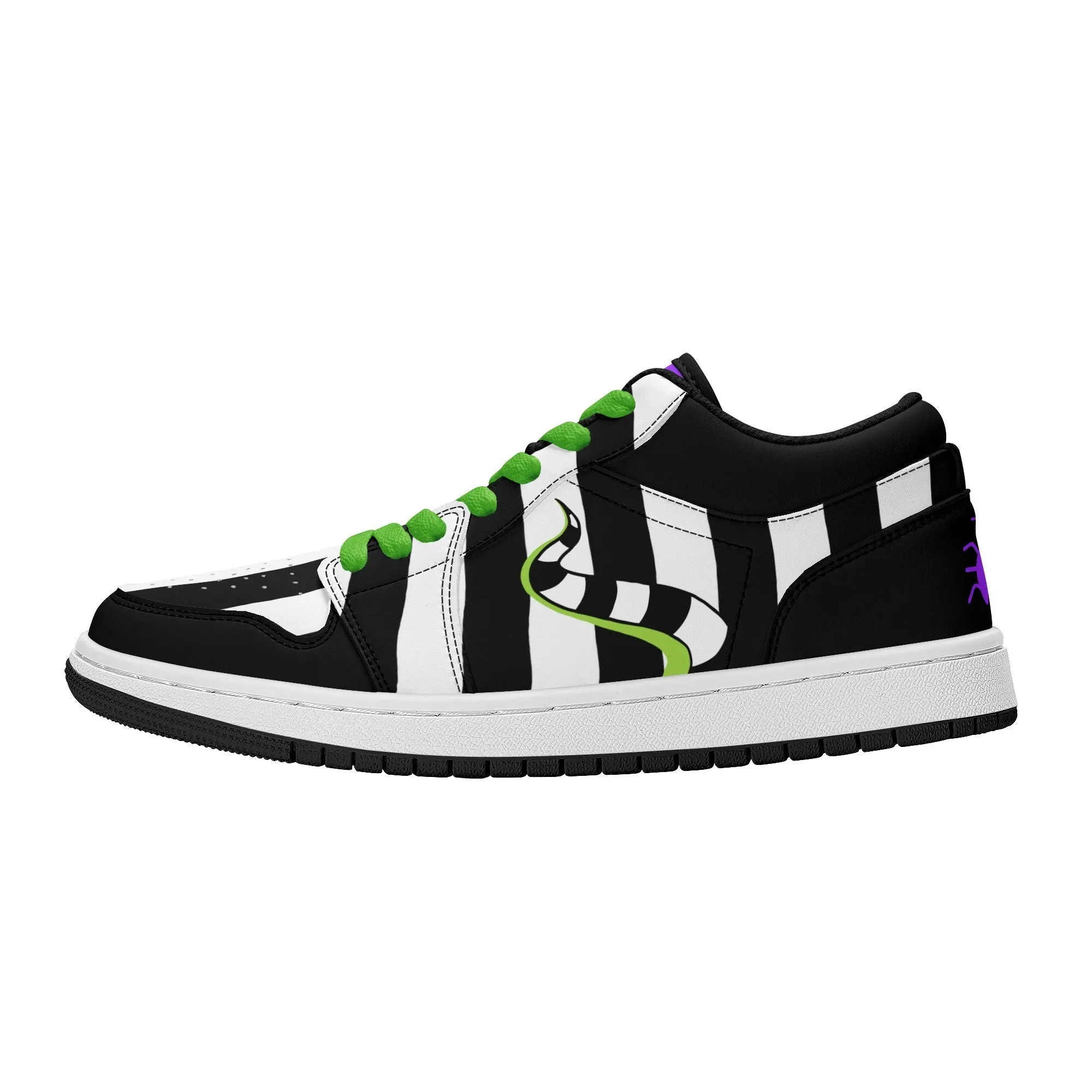 Beetlejuice & Sandworm Low Tops Skateboard Sneakers V2 (Women's Sizes)