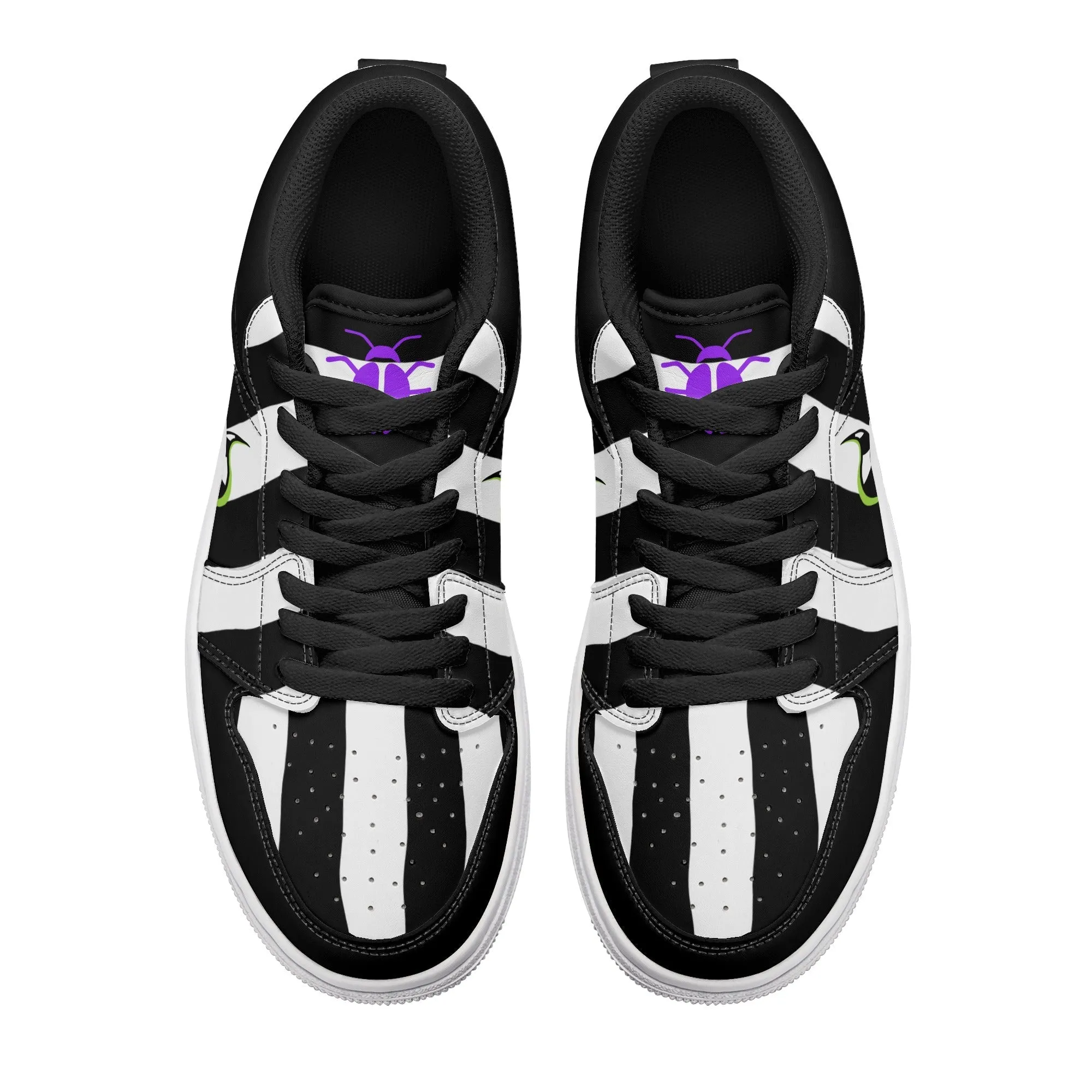 Beetlejuice & Sandworm Low Tops Skateboard Sneakers (Women's Sizes)