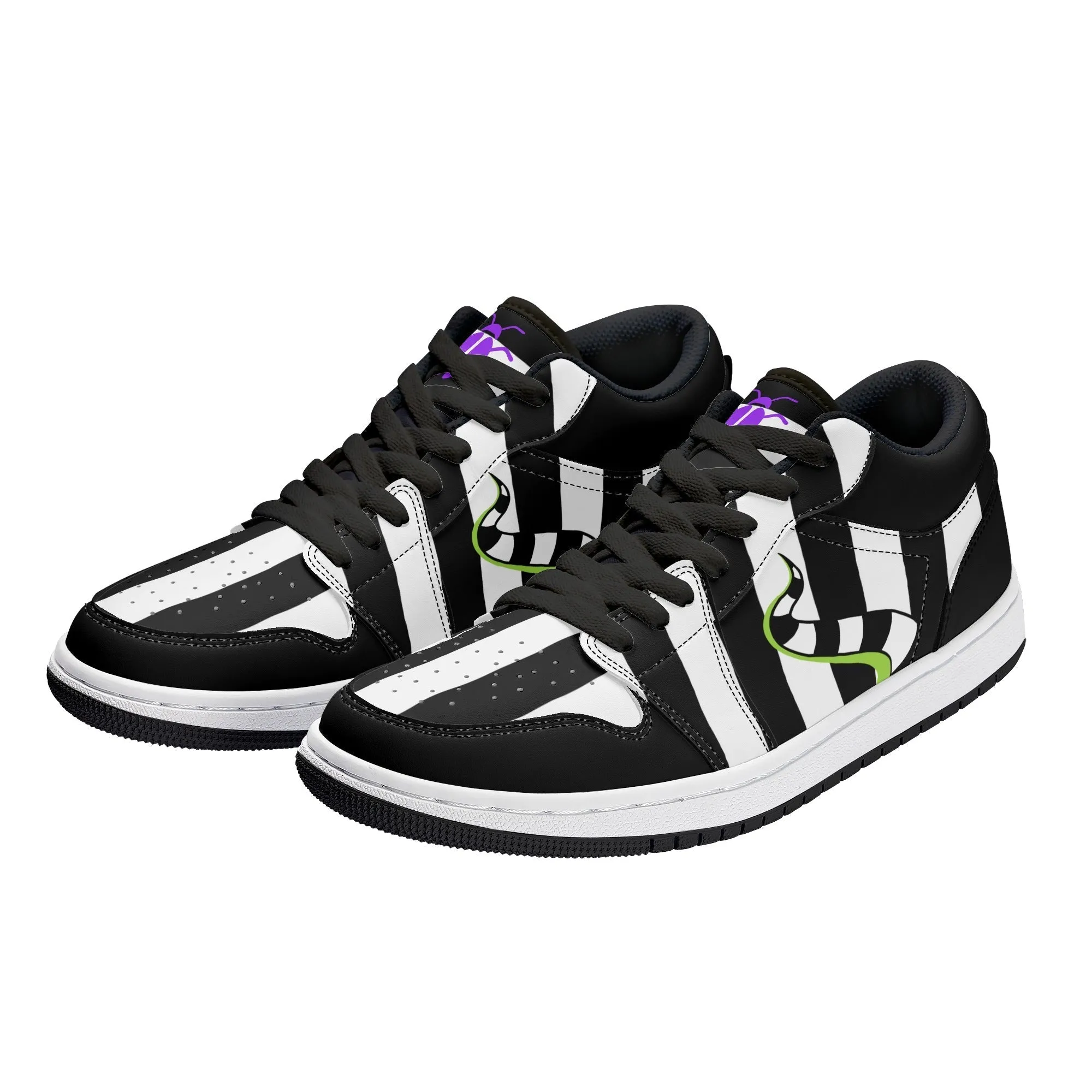 Beetlejuice & Sandworm Low Tops Skateboard Sneakers (Women's Sizes)