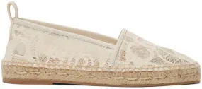 ChloÃ© Beige Lace Woody Espadrilles