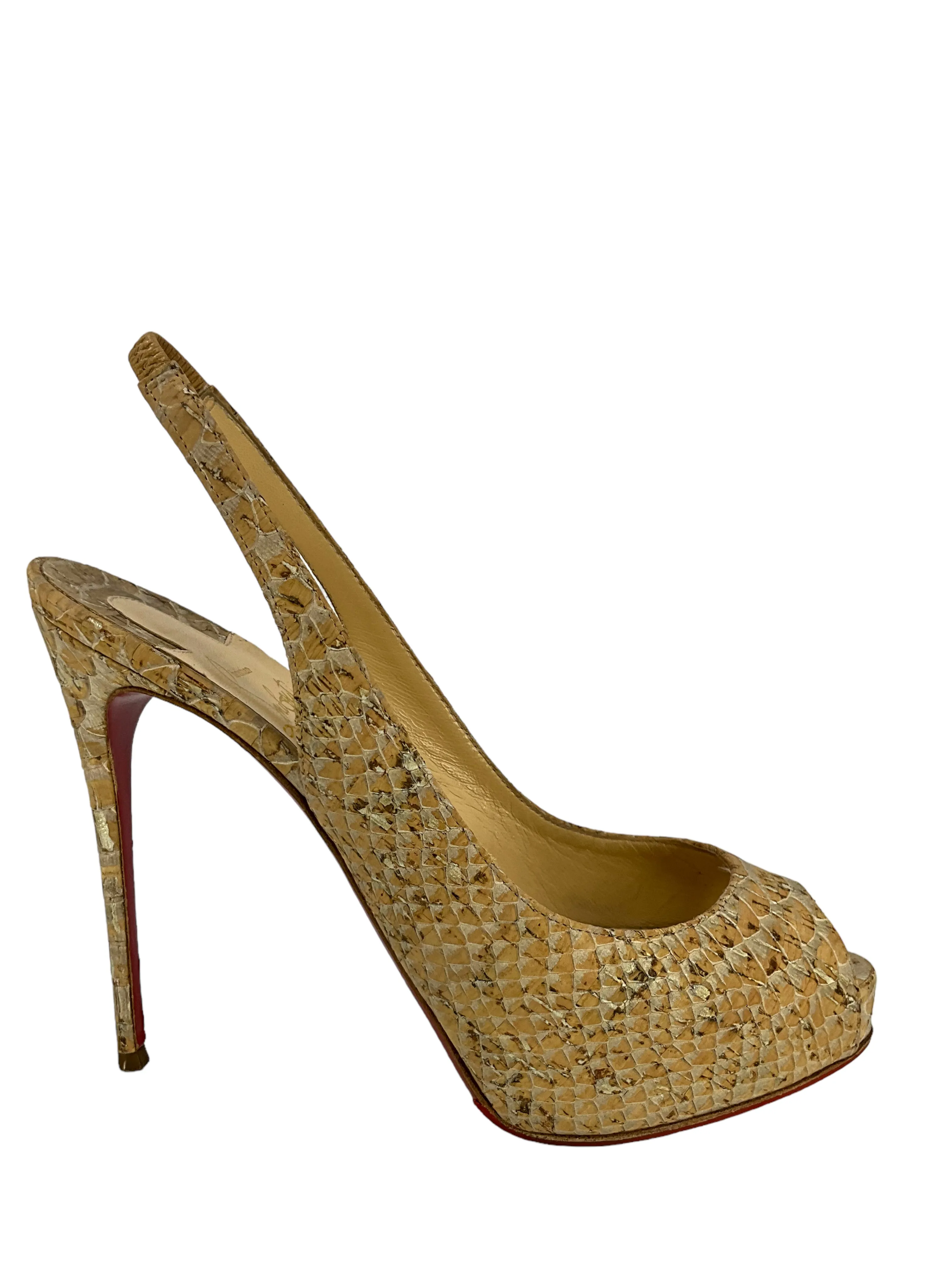 Christian Louboutin No Prive 120 Slingback Pumps Size 6.5