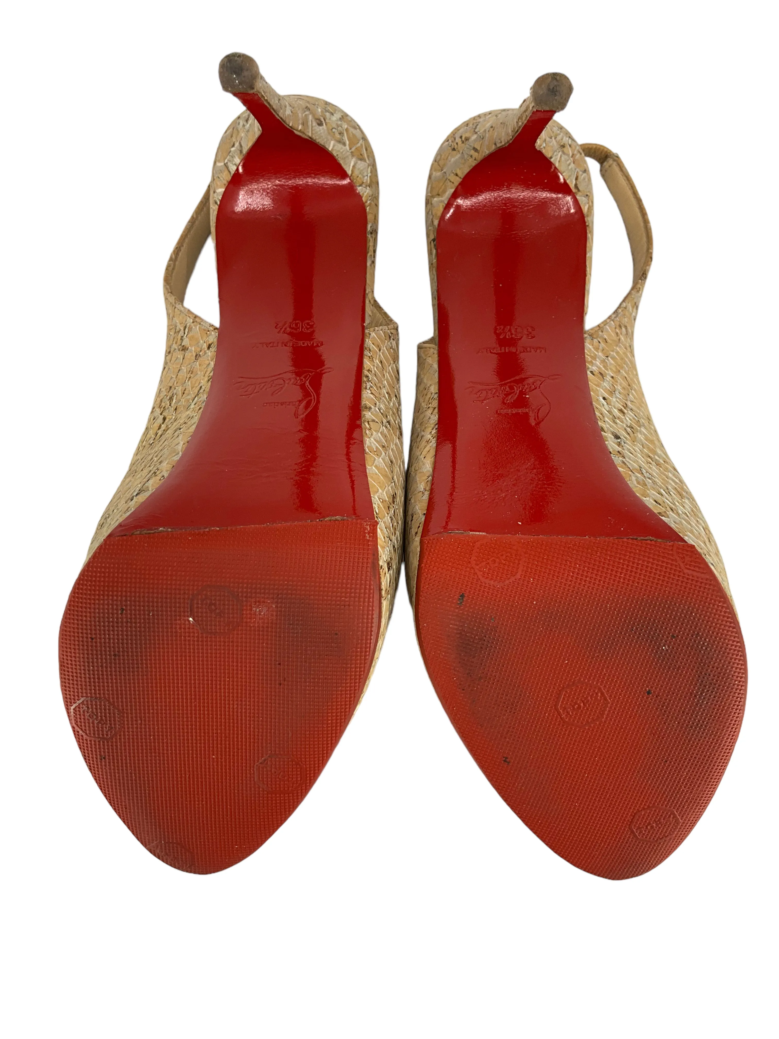 Christian Louboutin No Prive 120 Slingback Pumps Size 6.5