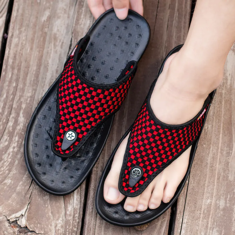 Cuzcare Men Best Sandals For Walking Casual Summer Flip-flops