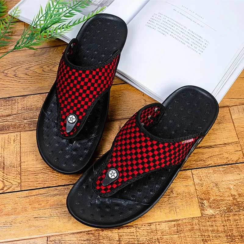 Cuzcare Men Best Sandals For Walking Casual Summer Flip-flops