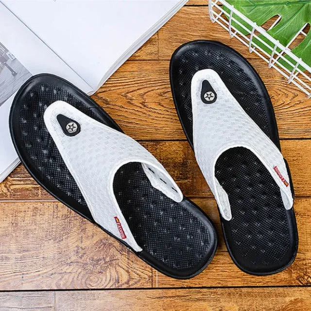 Cuzcare Men Best Sandals For Walking Casual Summer Flip-flops
