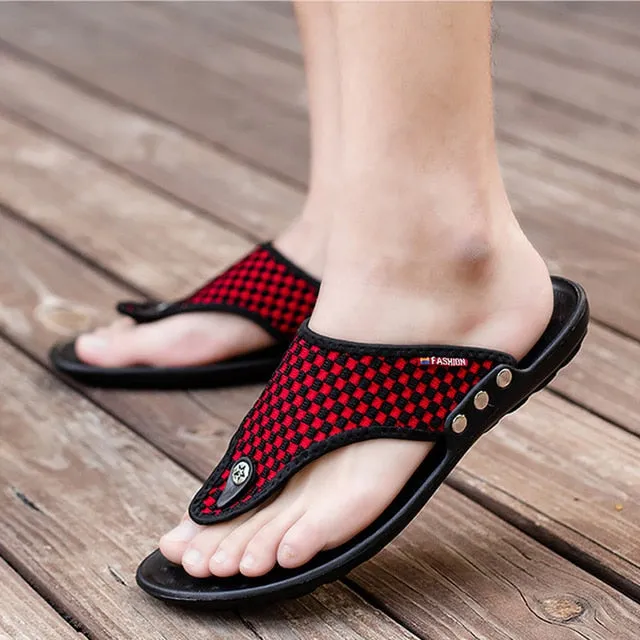 Cuzcare Men Best Sandals For Walking Casual Summer Flip-flops