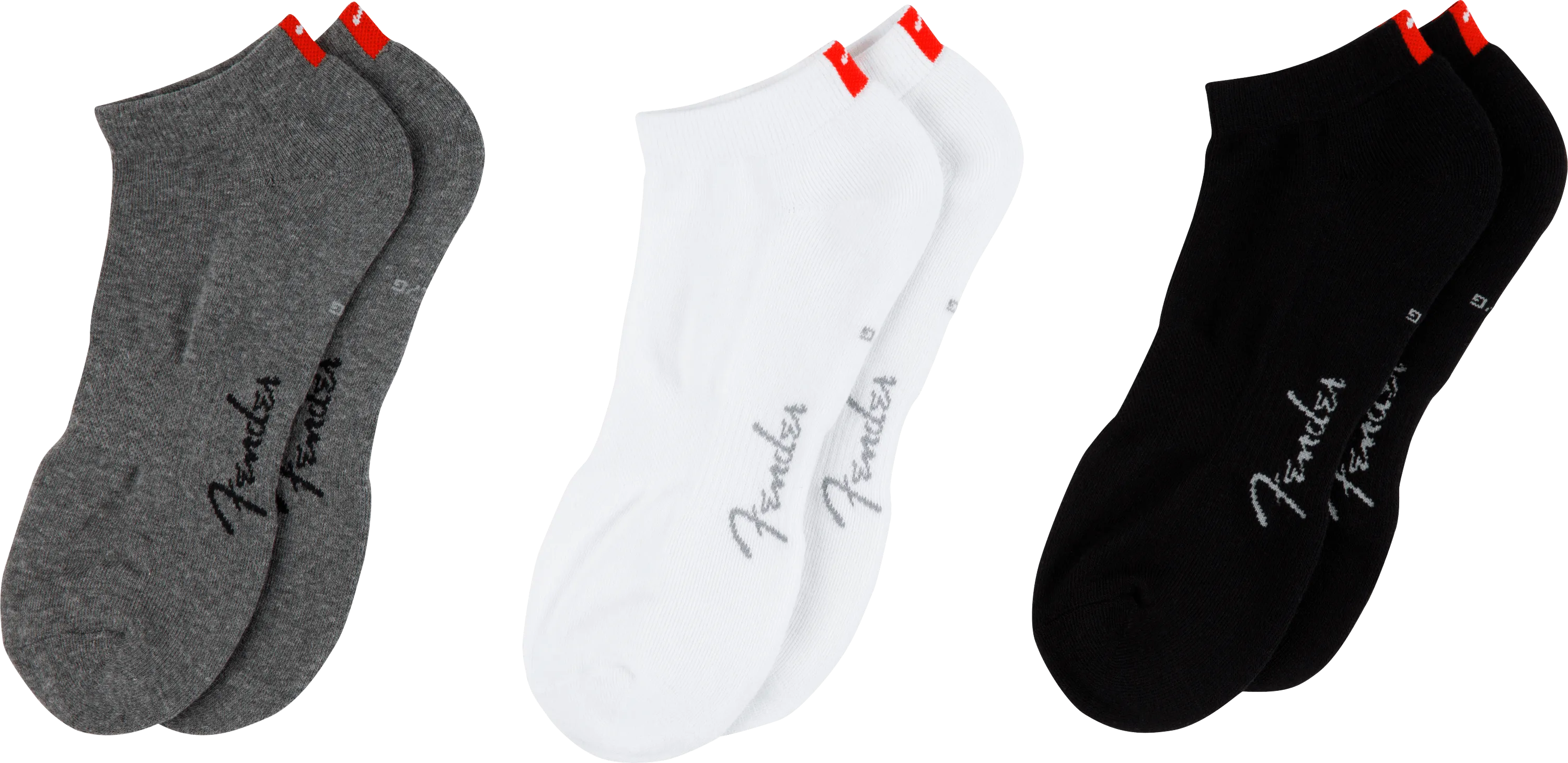 Fender® Back Tab Liner Socks, 3-Pack