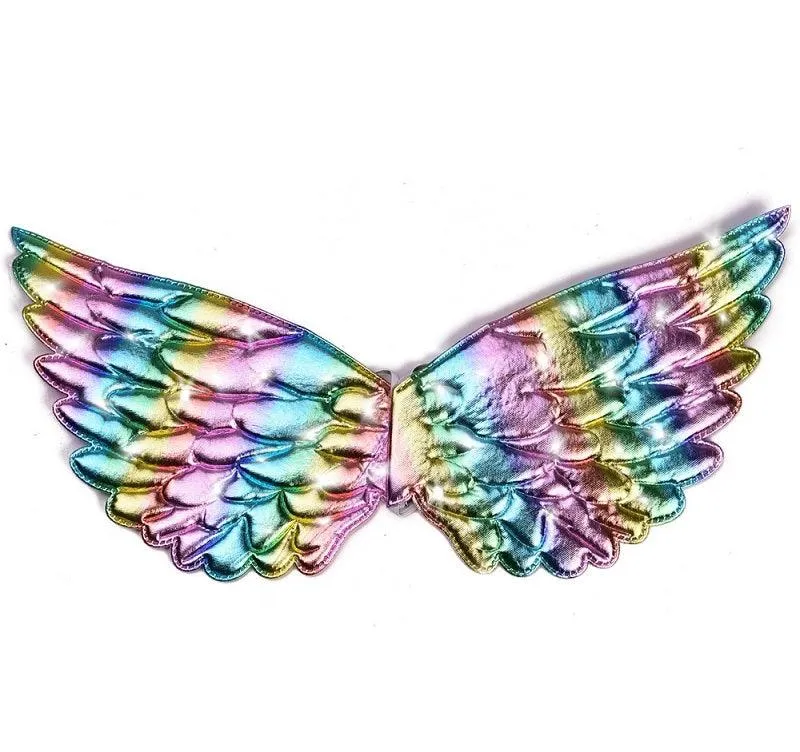 Magical Unicorn Rainbow Dress Girls Glow Princess Dress Carnival Halloween Cosplay Costume Elegant birthday evening dress