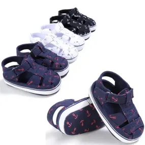 Newborn Infant Baby Girls Boys Sandal Shoes Cotton Print 0-18M