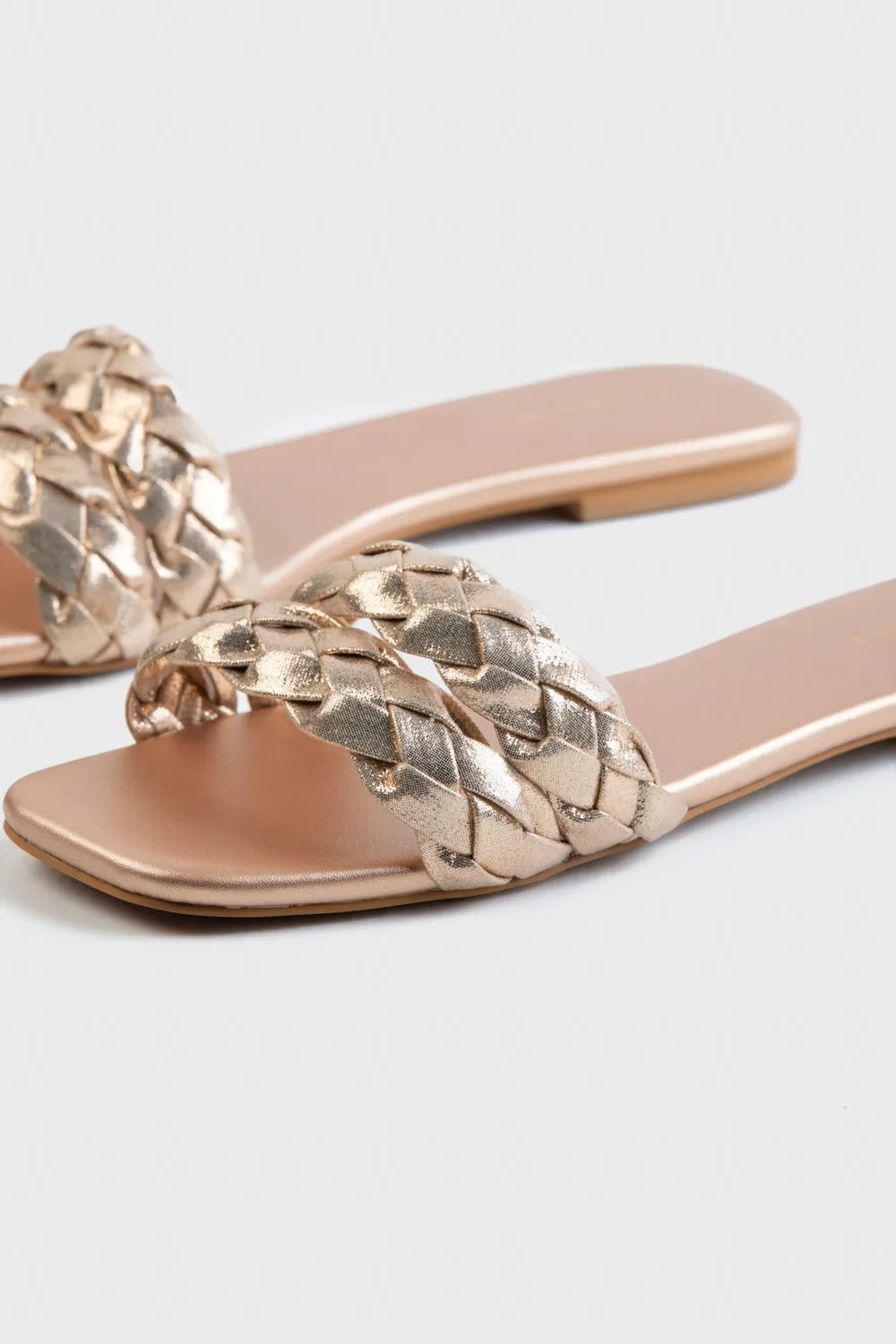 Peach Shimmery Flats