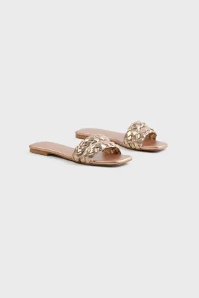 Peach Shimmery Flats