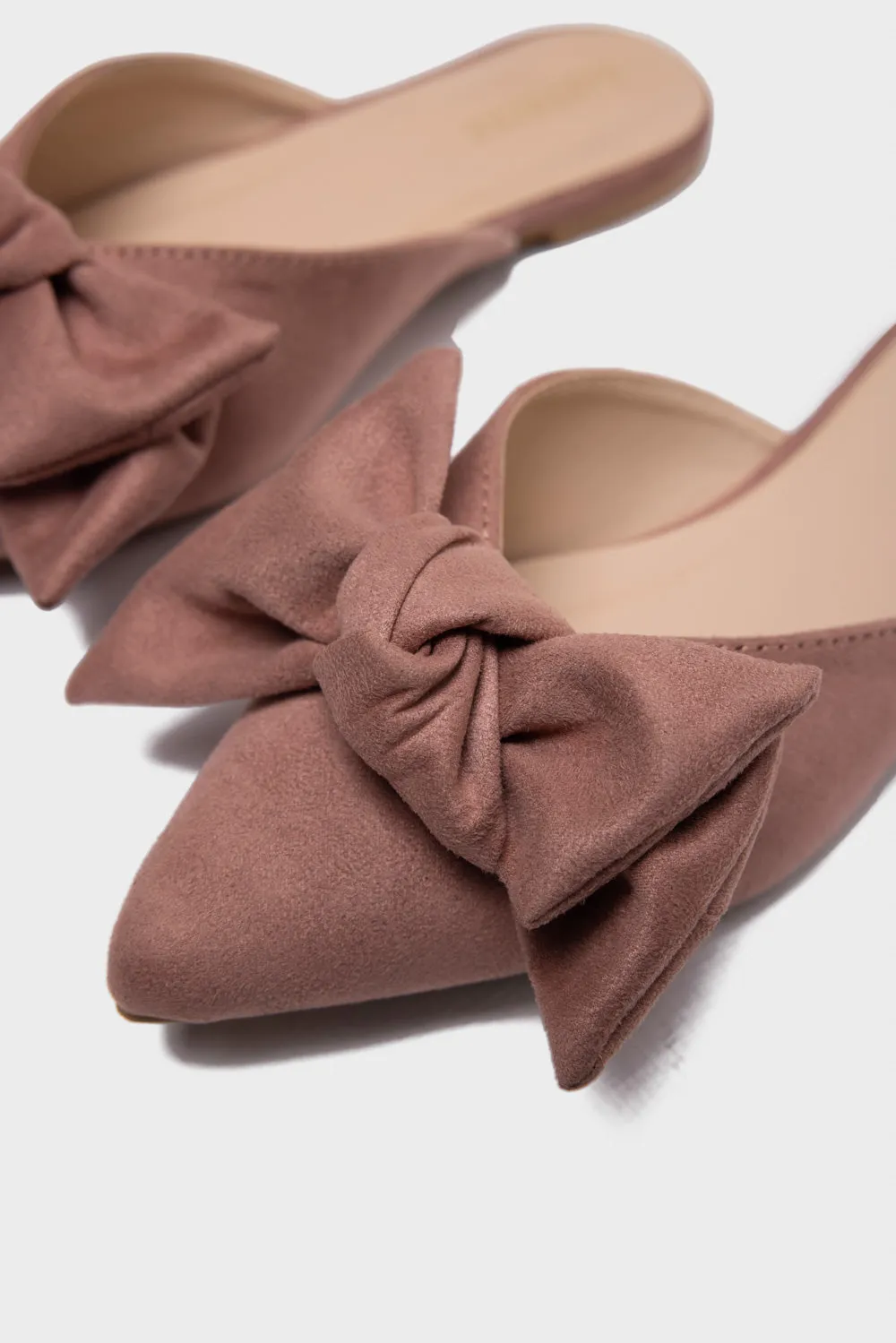 Pink Suede Flats