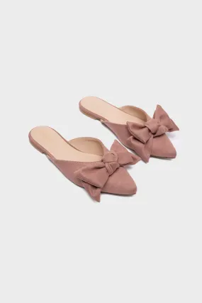 Pink Suede Flats