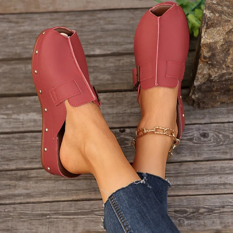 Women's Comfy Peep Toe Platform Sandals